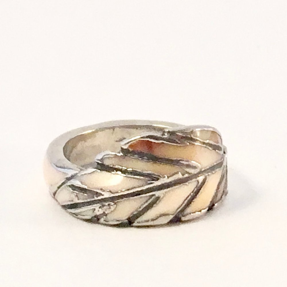 Vintage Silver Feather Ring